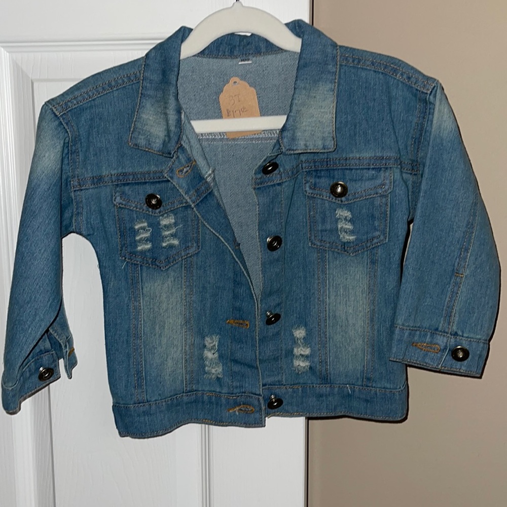 Blue Jean Jacket- Sizes 3T, 4T, and 5T